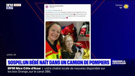 Sospel Un Petit B B Nomm Angiolino Est N Dans Le Camion Des Pompiers