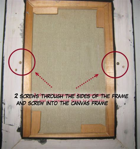 How To Fix A Picture Or A Canvas Within Its Frame Fixing The Canvas Into Its Frame