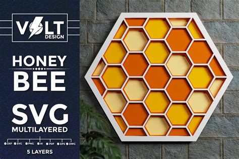 Hexagon 3d Multilayered Svg Cut Files Graphic By Voltdesign · Creative Fabrica