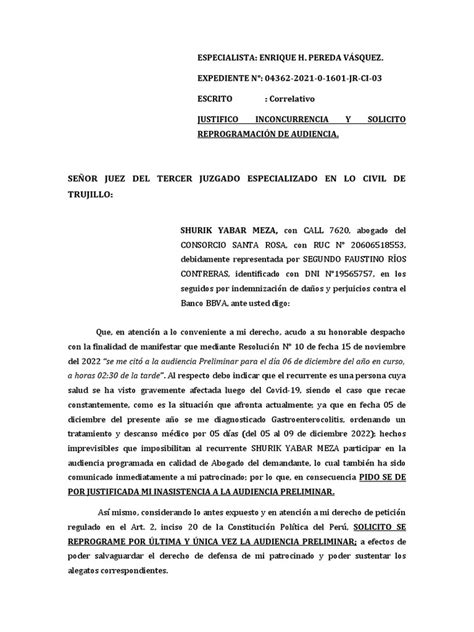 Modelo De JustificaciÓn Y ReprogramaciÓn De DeclaraciÓn Pdf