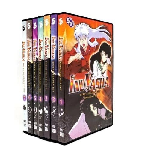 Inuyasha Complete Tv Series Seasons 1 7 Dvd 32 Disc Box Set Ebay