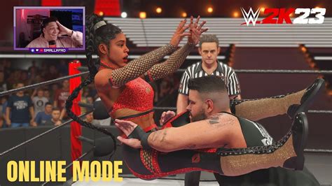 THE FIRST EVER INTERGENDER ONLINE MATCH IN WWE 2K HISTORY WWE 2K23