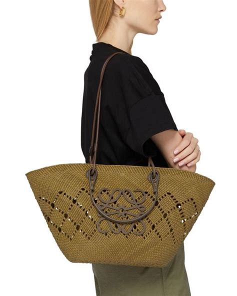 Loewe Anagram Basket In Brown Lyst