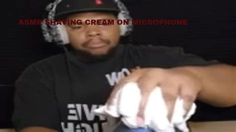 Asmr Shaving Cream On Microphone Sounds Plus Crinkles And Tingly