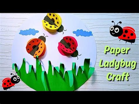 DIY Ladybug Craft With Paper How To Make Paper Ladybug Paper