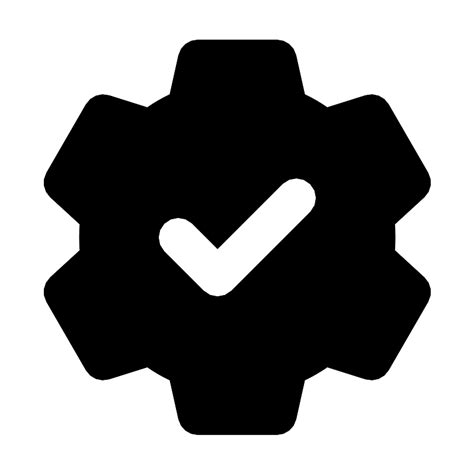 Settings Cog Check Vector Svg Icon Svg Repo