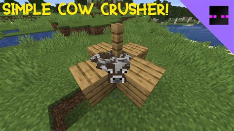 The Best Minecraft Java Edition Cow Farm Tutorial 1152 Youtube