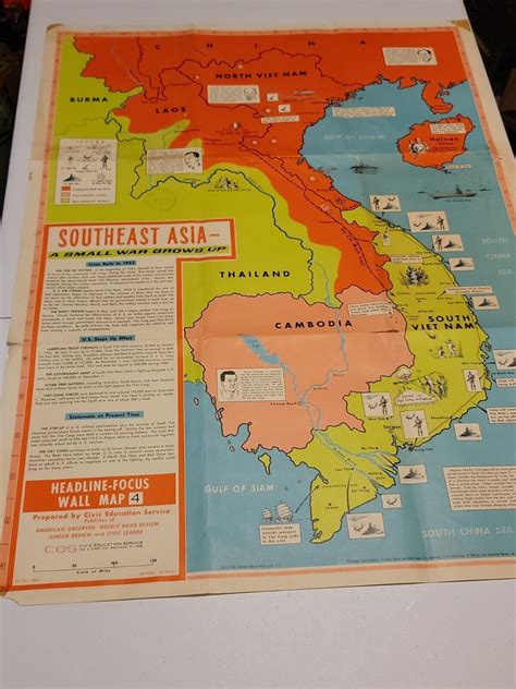 1966 Legislative Copy Of Vietnam War Map! | #4595418359