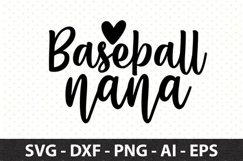 Baseball Nana Svg Graphic By Snrcrafts24 · Creative Fabrica