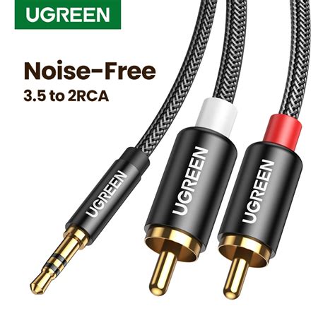 UGREEN 3 5mm To 2RCA Audio Auxiliary Stereo Y Splitter Cable Shopee