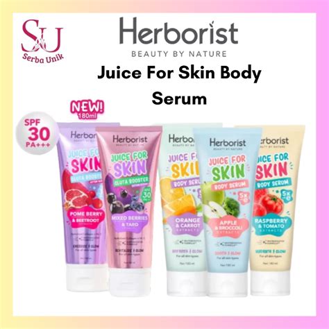 Jual Herborist Juice For Skin Body Serum Ml Shopee Indonesia