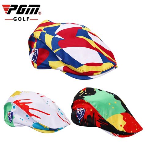 PGM Women Golf Colorful Golf Caps One Size Print Polyester Sunproof ...