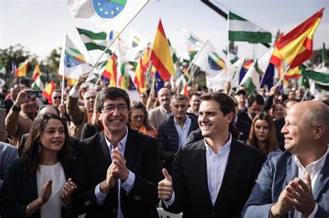 Albert Rivera Juan Marín Inés Arrimadas y Javier Imbroda en Sevilla