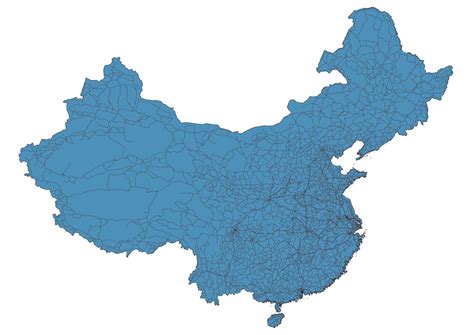 Road map of China SVG Vector - Map of Roads