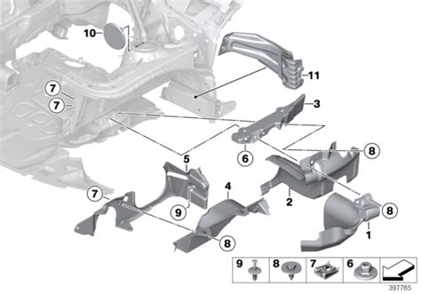 Mounting Parts Engine Compartment 2012 Bmw 328i Wagon F31