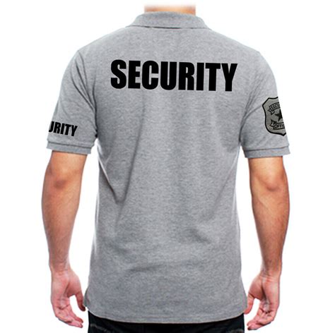 MEN S PRINTED SECURITY EMBROIDERY BADGE POLICE STAFF UNIFORM COLLAR