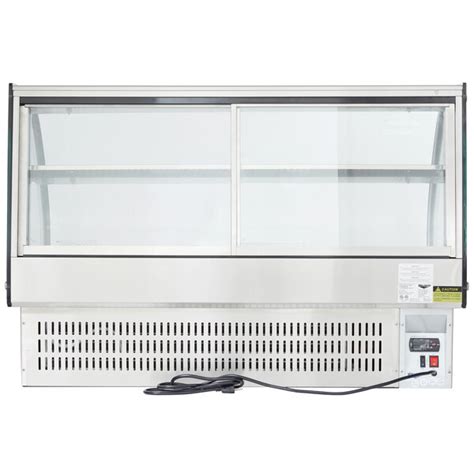 Vollrath Curved Glass Drop In Refrigerated Countertop Display