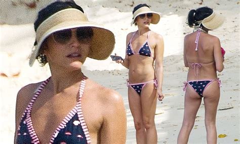 Andrea Corr Highlights Her Toned Physique In Nautical Print Bikini Daily Mail Online
