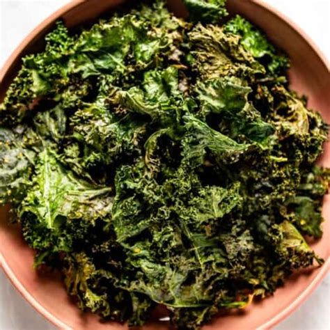 Air Fryer Kale Chips Easy Quick Snack Foolproof Living