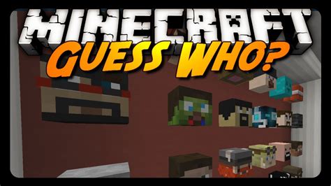 Minecraft Guess Who W Youtuber Heads Mini Game Youtube