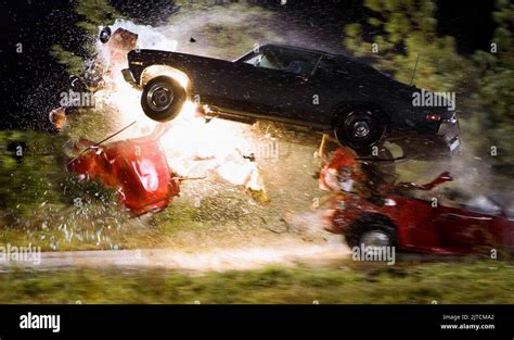 CAR CRASH SCENE, DEATH PROOF, 2007 Stock Photo - Alamy