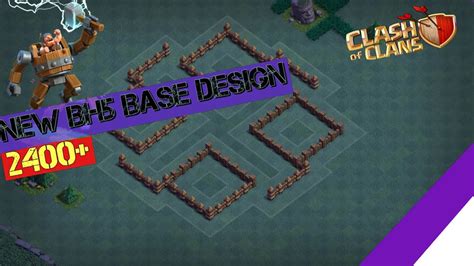 Builder Hall 5 Bh5 Trophy Base Design Clash Of Clans Youtube