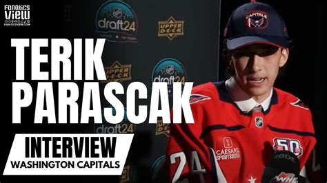 Terik Parascak Reacts To Being Drafted By Washington Capitals Gives