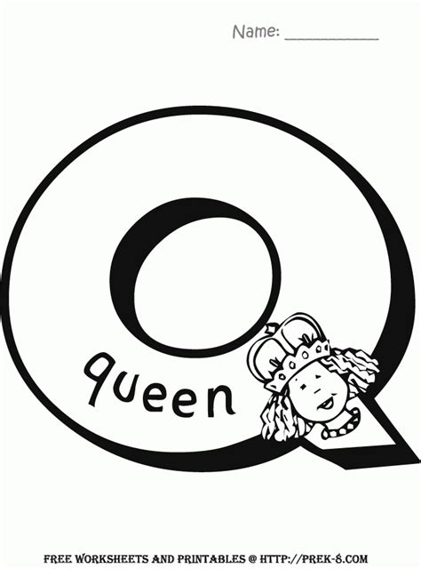 Letter Q Coloring Pages - Coloring Home