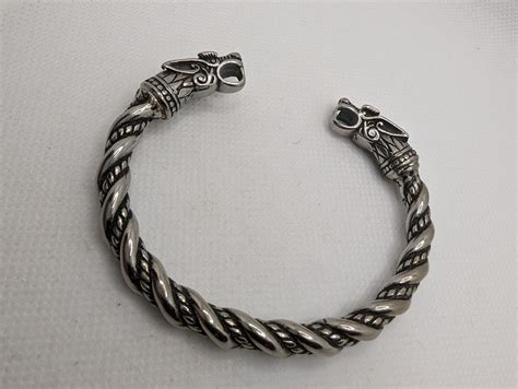 Wolfs Of Odin Viking Norse Stainless Steel Cuff Bracelet 7 EBay