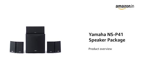 Yamaha NS P41 Black 5 1 Speaker Package 8 Inch Active Subwoofer