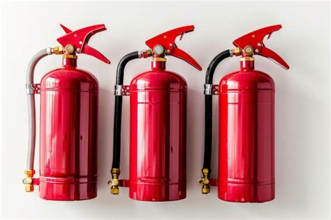 Premium Photo Fire Extinguisher On White Background