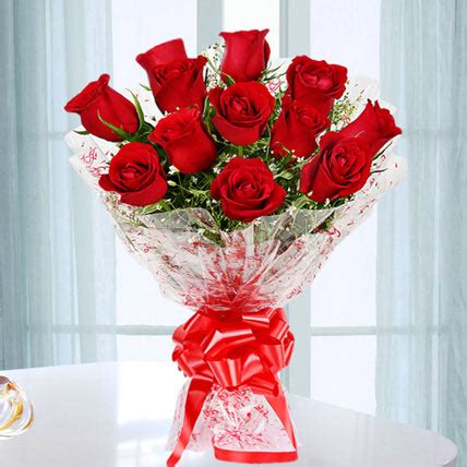 Emotions Hand Bunch Of Red Roses