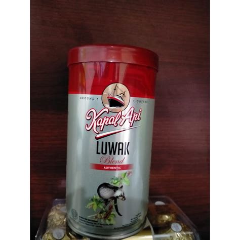 Jual Kopi Kapal Api Luwak Blend Kaleng 200gr Shopee Indonesia