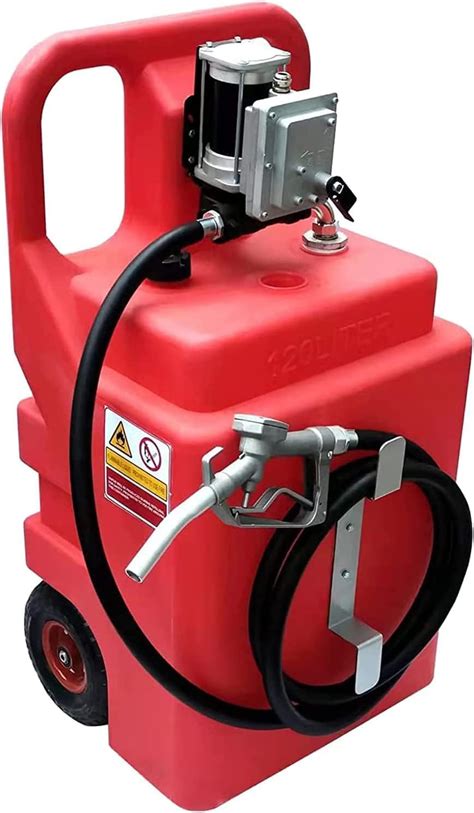 Amazon 32 Gallon Portable Fuel Tank With Wheels Fuel Transfer