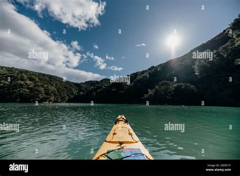 Kayaking in Abel Tasman Stock Photo - Alamy