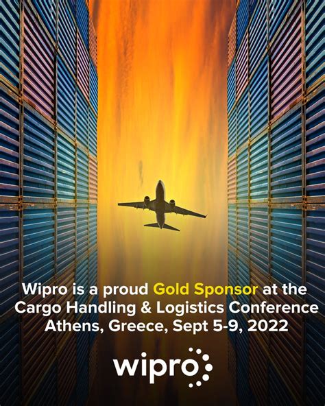 Wipro On Twitter Wipro Is A Proud Gold Sponsor At The Th Air Cargo