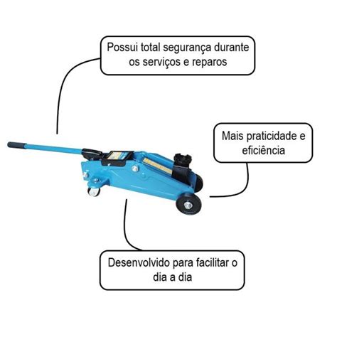 Macaco Hidráulico Jacaré 2 Toneladas Riosul Portátil