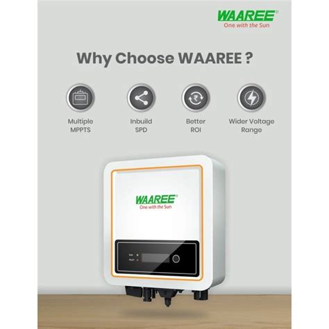 Waaree W1 3K G3 3kW Single Phase Solar On Grid Inverter At Rs 24000