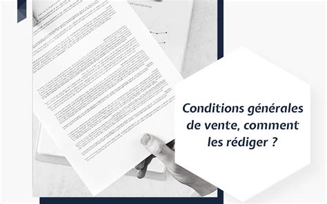 Conditions générales de vente comment les rédiger EtOH Consulting