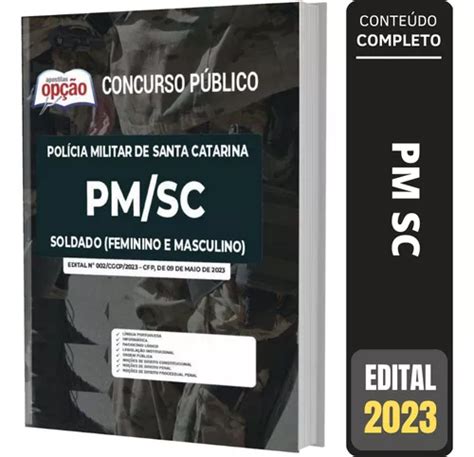 Apostila Concurso Pm Sc Soldado Masculino Parcelamento Sem Juros