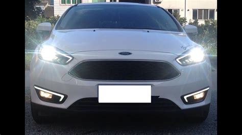 Ijdmtoy Led Daytime Running Lights For 2015 Up Ford Focus Youtube