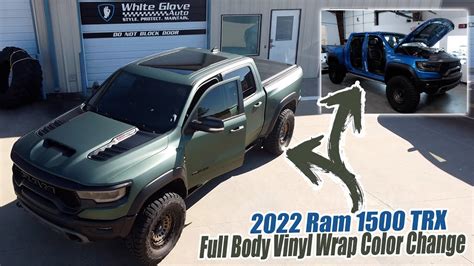 Ram Trx Full Body Vinyl Wrap Color Change Youtube