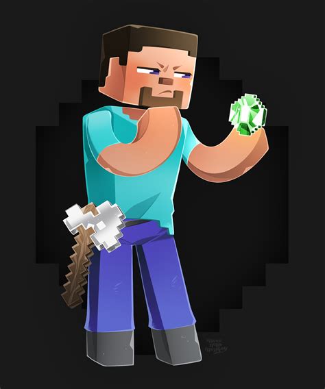 Random drawing of Steve by me💎 : r/Minecraft