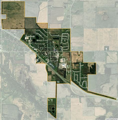 Map of Granger city, Iowa