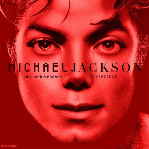 Michael Jackson Invincible cover red