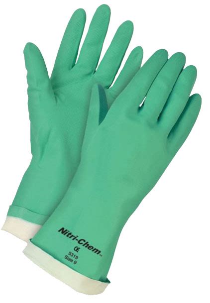 Memphis 5319 And 5319u Nitri Chem® 15 Mil 13 Length Green Flock Lined And Unlined Nitrile