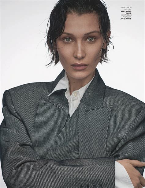 Bella Hadid Vogue Russia 2019 Cover Fashion Shoot