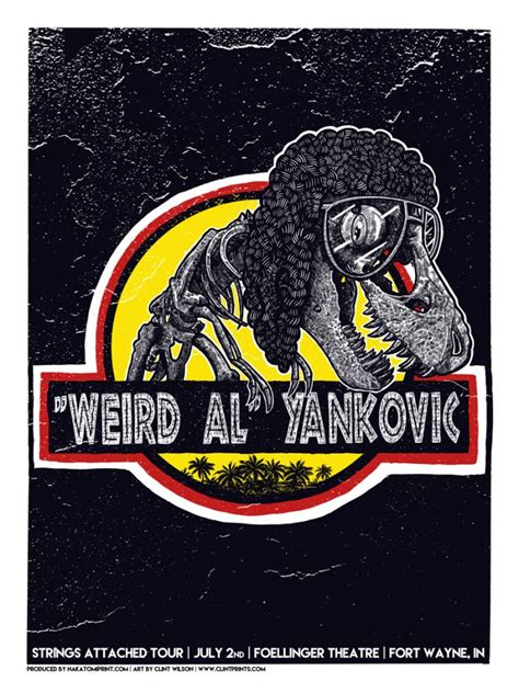 Weird Al Jurassic Park By Clint Wilson Nakatomi Inc