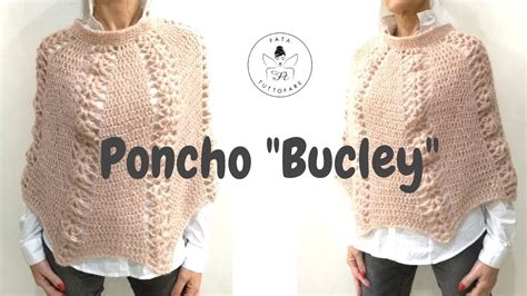 TUTORIAL Poncho Bucley Mantella Uncinetto Lafatatuttofare YouTube