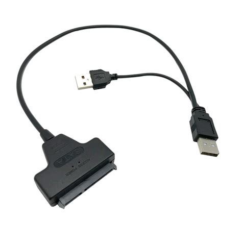 2018 New USB SATA Cable Adapter USB 2.0 to SATA Converter Cable 22 Pin ...